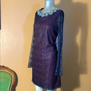 Anthropologie Korovilas MVK Lace Shift Dress.  Sz M